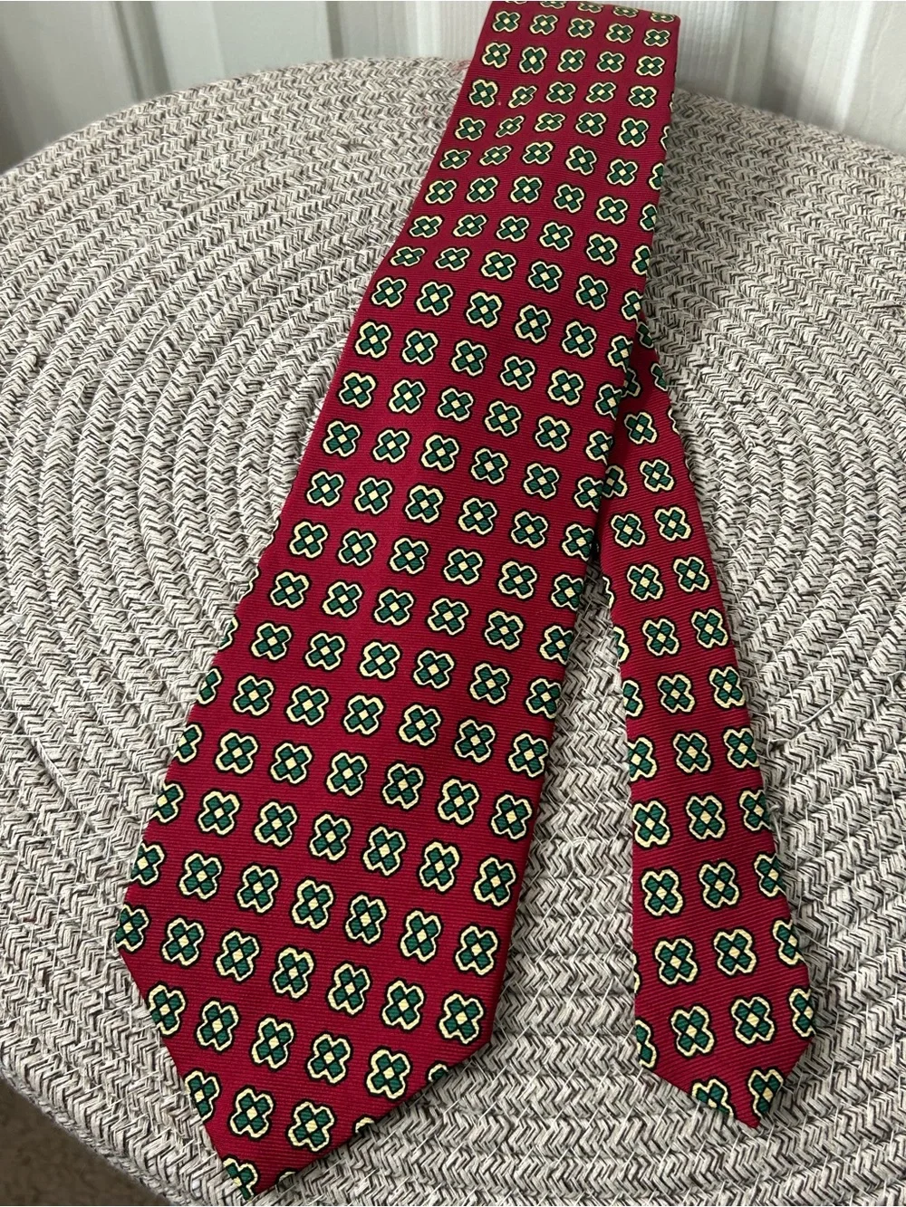 Vintage Polo Ralph Lauren Mens Silk Neck Tie Multi Geometric Medallion USA Made